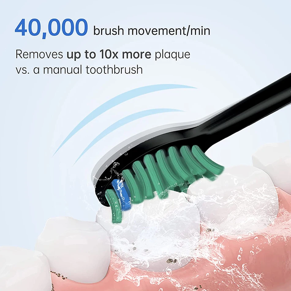 Sonic Electric Toothbrushes for travel Proalpha with Timer 5 Modes waterproof Rechargeable Whitening Adults Tooth brush with box