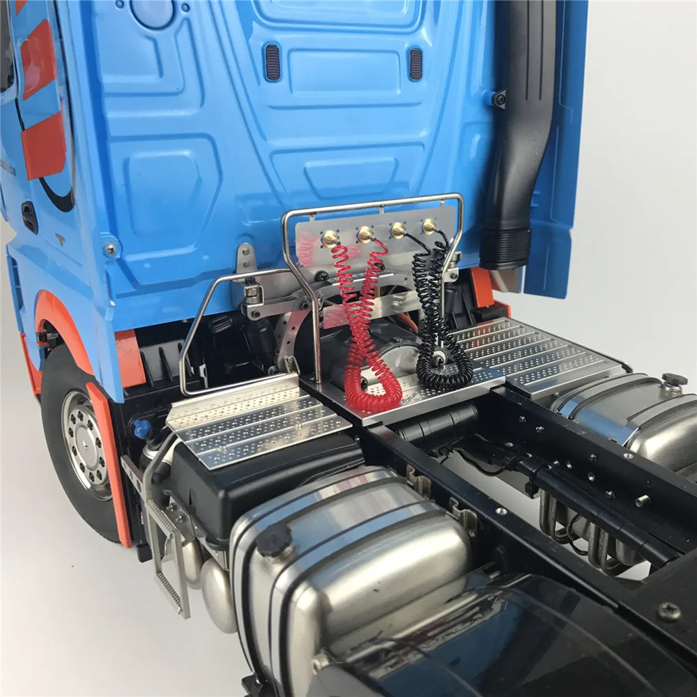 

Metal Welding Cab Linking Pressure Tube Wire with Holder for 1:14 Tamiya 3363 Trailer Truck RC Car Parts