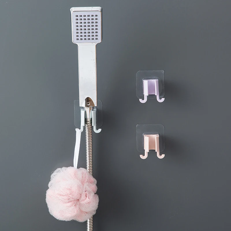 Аксессуары для ванной комнаты прикрепляемый держатель для душевой головки клейкая бездырочная фиксированная база для душа Подвижный кронштейн крючки для душевой
