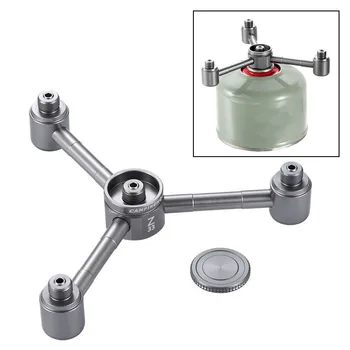 

Picnic Camping Stove Adapter One-Three Outputs Air Tank 3/4/5 Conversion Head Camp Furnace Converter Connector