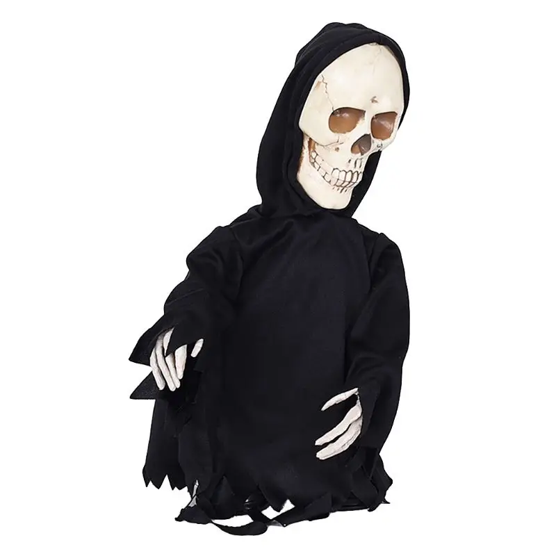 

Halloween Decorations Grim Reaper Electric Scary Prank Ghost Skull Haunted House Horror Props Party Toys