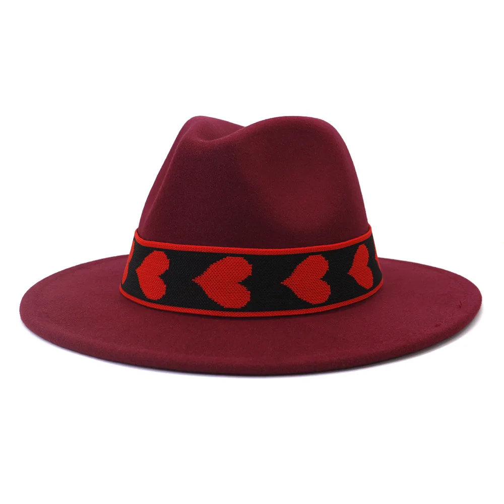 Blud Men Fedoras Two Toned Fedoras For Men Black Red Bottom Felt Hat Jazz Hat Bowler Hat Perfomance Hat Church Hat Muts boné leopard fedora hat