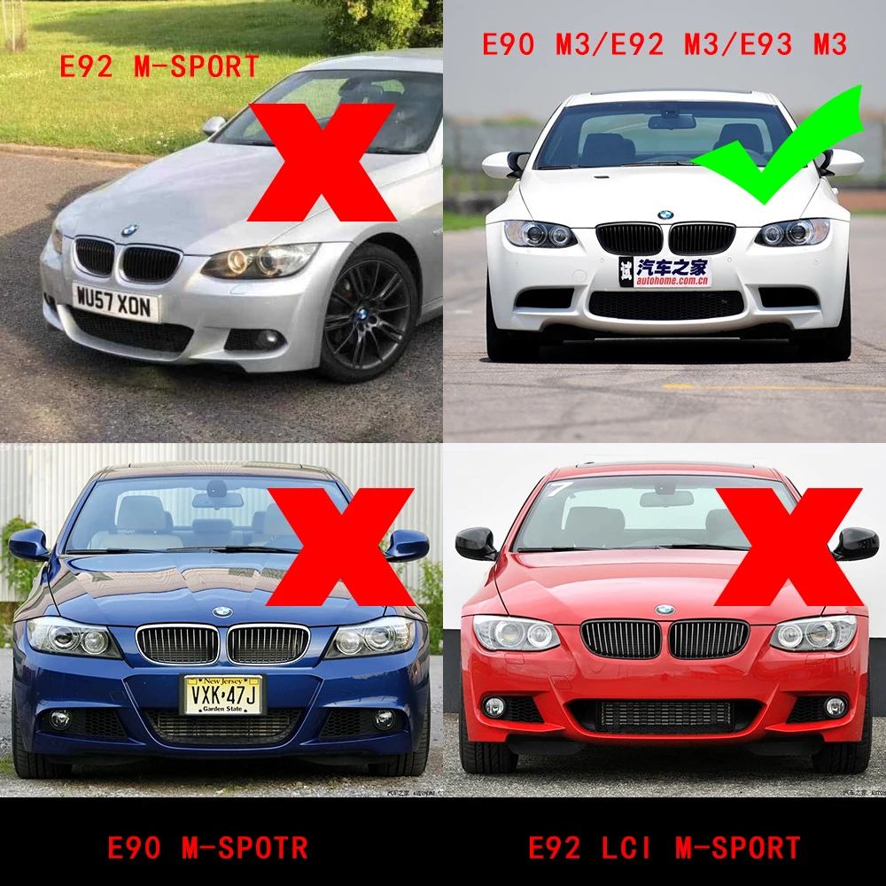 Передний бампер для губ разветвители Cupwings BMW 3 серии E92 E90 E93 M3 Non M Sport 2 Door 4 2007 2013