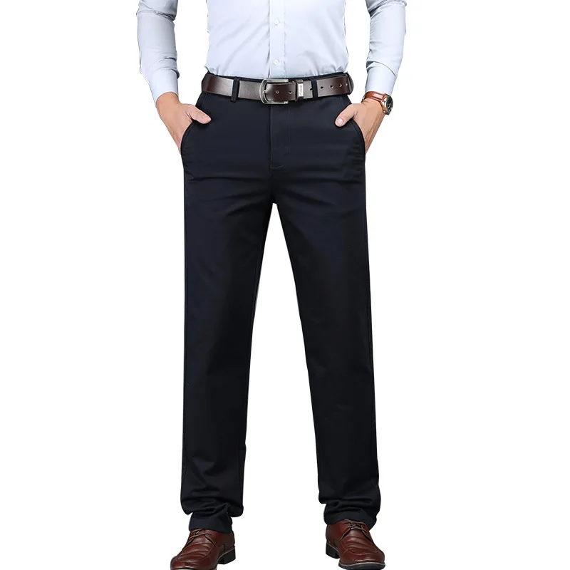 

2019 Autumn Casual Pants Men Youth Business Suit Pants Straight-Cut Loose-Fit Autumn And Winter Korean-style MEN'S Wear Long Pan