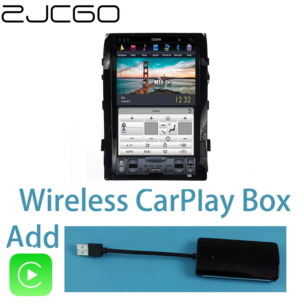 Автомобильный мультимедийный плеер стерео навигация GPS, DVD радио навигация NAVI Android экран для Toyota Land Cruiser 200 J200 LC200 V8 Roraima - Цвет: Screen add CarPlay