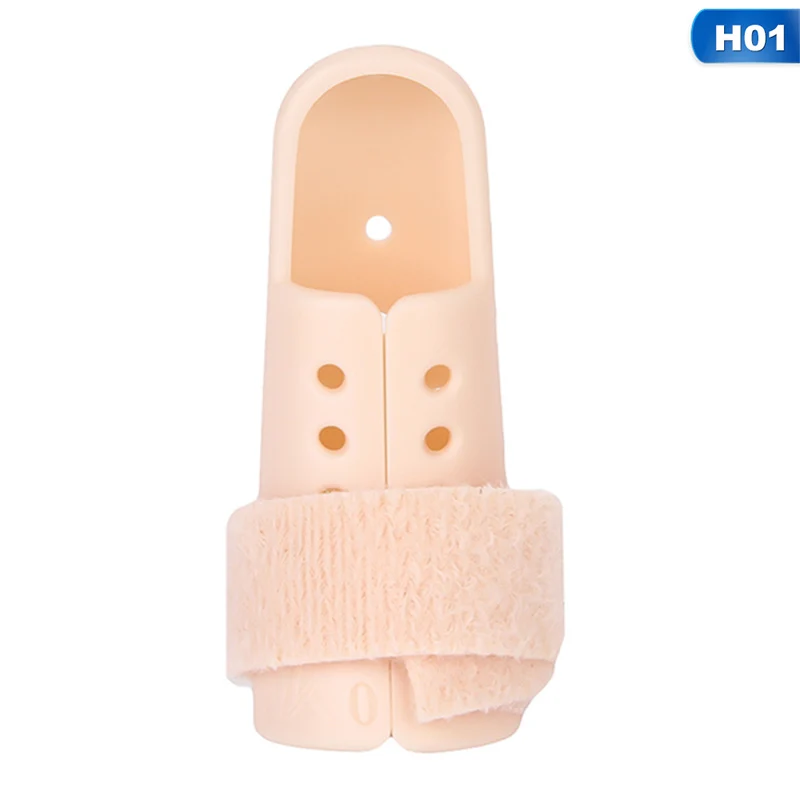 H01 Hot 1Pc Plastic Hand Finger Splints Support Brace Mallet Splint for Broken Finger Joint Fracture Pain Protection Adjustable Hook - Цвет: H01