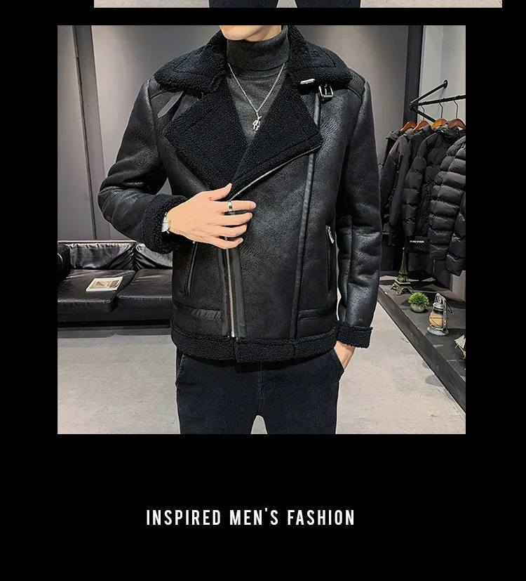 Leren Heren Jas Толстая кожаная куртка Blouson Cuir Moto Homme мужская куртка из искусственной кожи мужской Тренч куртка уличная панк куртка