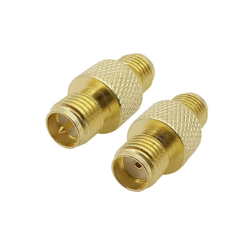 

2Pcs SMA Female to RP SMA Female Straight RF Coax Connector Adapter SMA Switch High Frequency Coupler