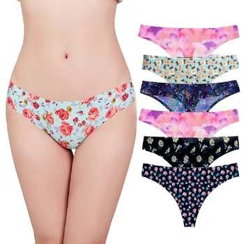 

Flower G String Small Mesh Breathable Underwear Women Seamless Panties Female Sexy Thongs High Quality