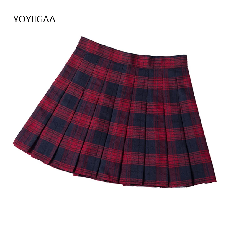 lululemon skirt Summer Women Pleated Skirts High Waist Female Mini Skirt Harajuku Preppy Style Ladies Plaid Skirts Sweet Girls Dance Mini Skirt pink skirt