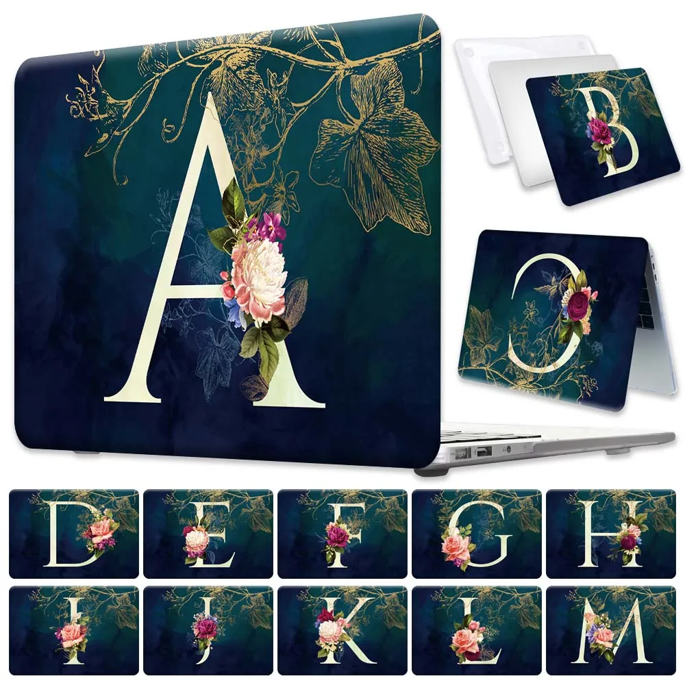 

Laptop Case for Apple MacBook Air 11/13/Pro 13/15/16 Dust-proof Anti-fall Initial Letter Pattern Series Hard Laptop Cases
