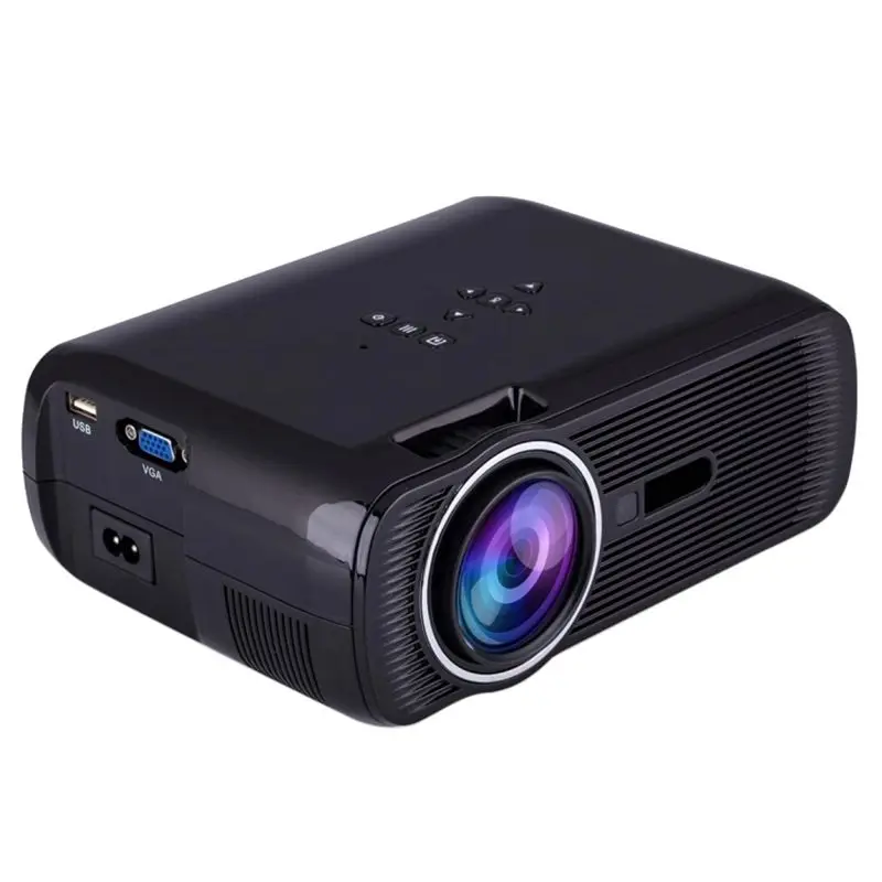 

800*480 Mini Multi-function Button Remote Control Home Theater LED HD 4k Mini Projector Home Cinema Support Video/Audio/KTV