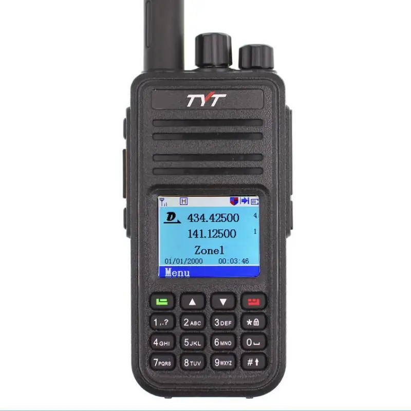 TYT MD-380 двухканальные рации DMR цифровой VHF UHF дальность двухстороннее радио 5 Вт MD 380 приемопередатчик Ham Радио Amador+ программный кабель