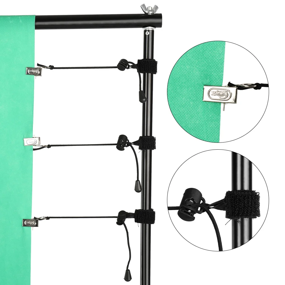 para tela verde, grampos de fundo Stand, 8pcs por lote