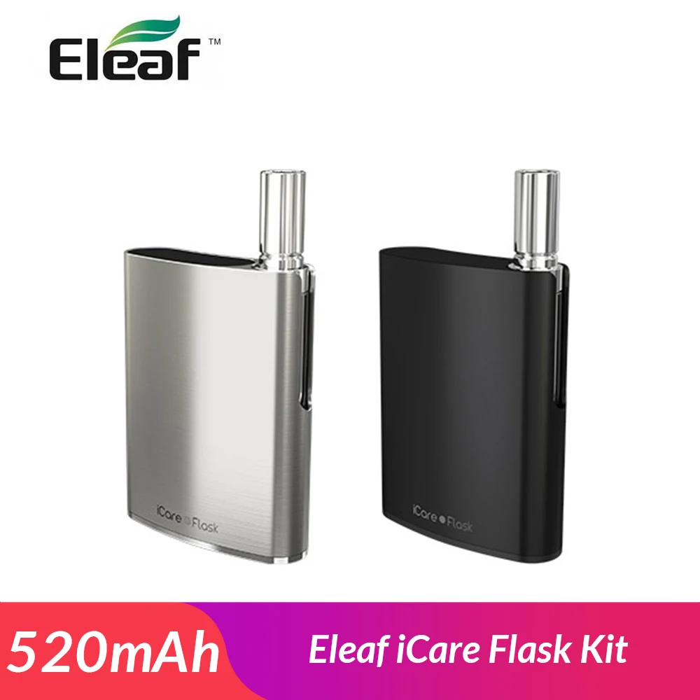 

Original Eleaf iCare Flask kit with built-in 520mAh battery Pod System vape 510 thread Electronic Cigarette vape pod kit