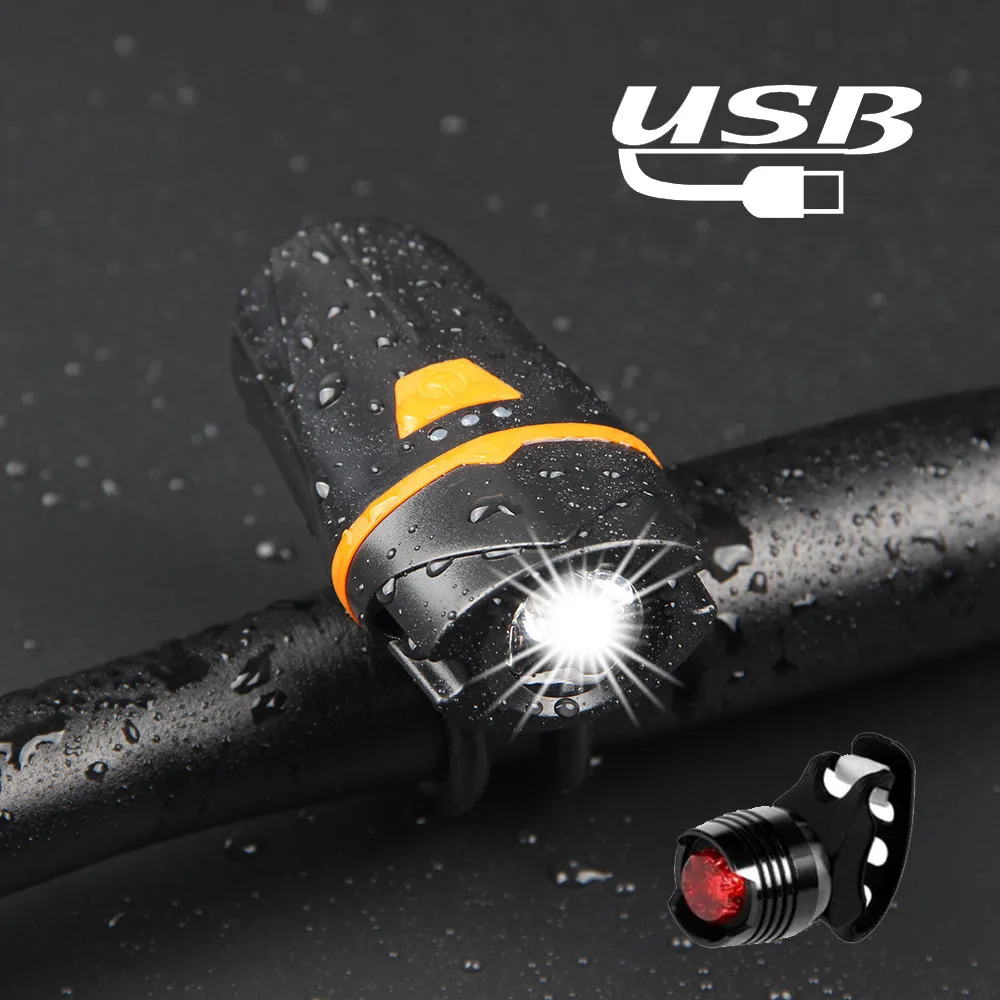 Велосипедный светильник наборы USB головной руль передняя фара светодиодные