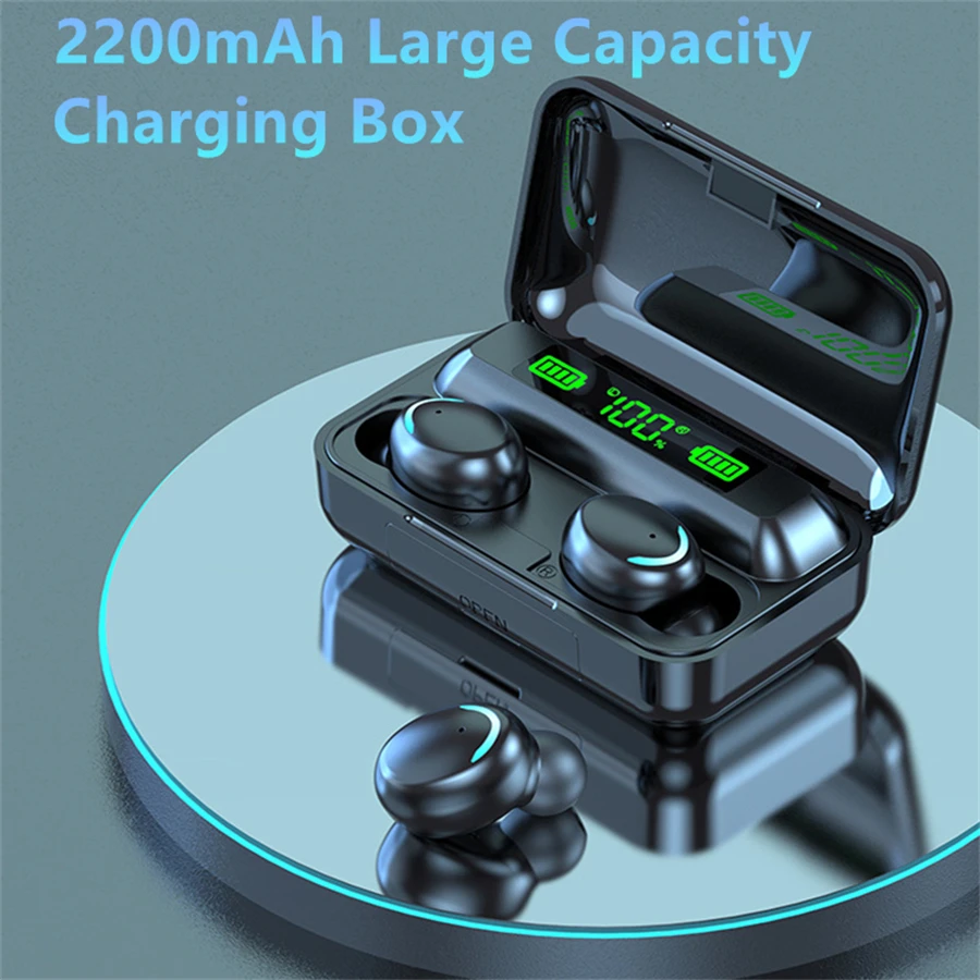 BYKRSEN F9 TWS Stereo Wireless Earphone In-Ear Earbuds Handsfree Binaural Call Headset Bluetooth 5.0 Headphones For Xiaomi Phone |