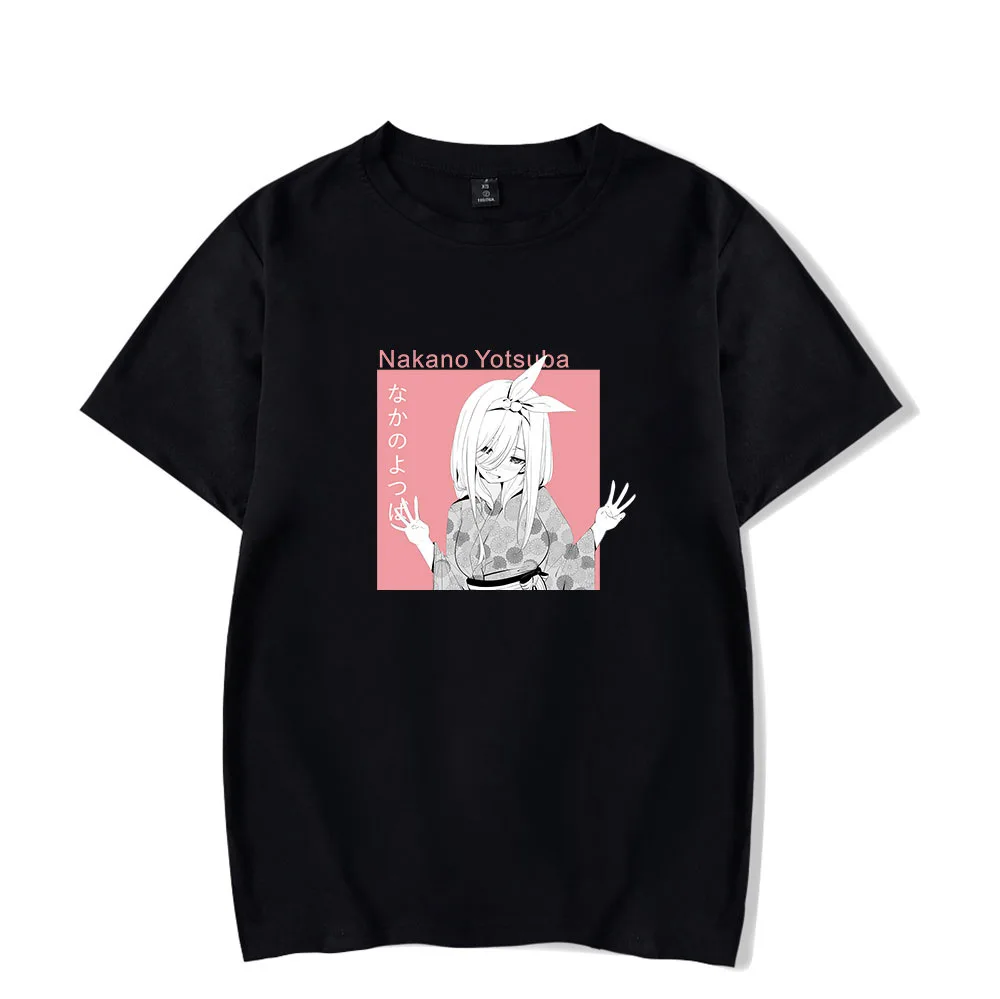 

Popular The Quintessential Quintuplets Short Sleeve T shirt Men Women Fashion Summer Boys Girls Casual Black Comic T-Shirts