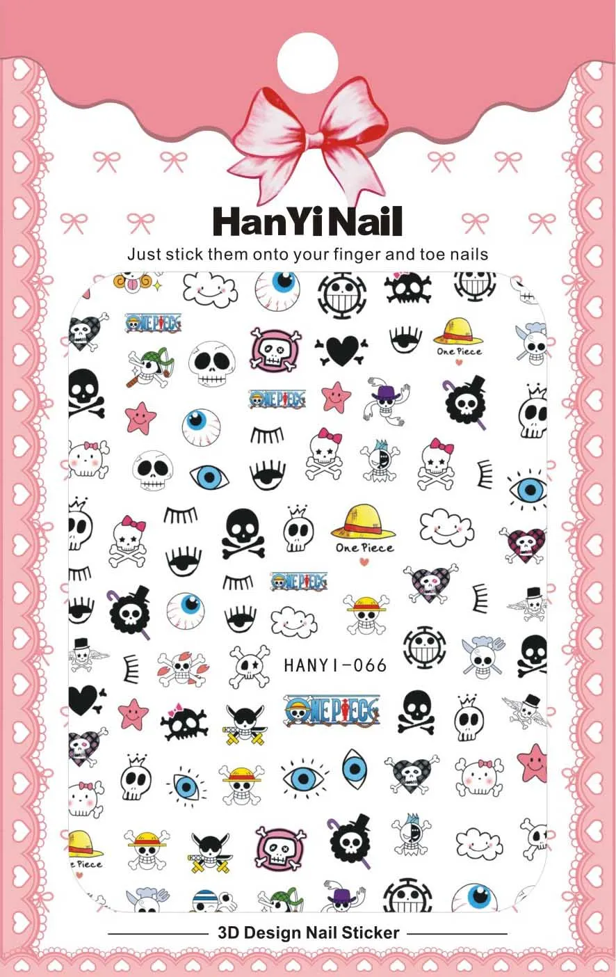 

Cartoon Patterns! Nails Art Manicure Back Glue Decal Decorations Design Nail Sticker For Nails Tips Beauty