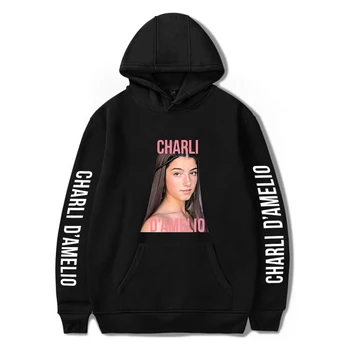 

Tracksuit Charli D'Amelio Cyber celebrity dancers Ice Coffee Splatter Hoodie Sweatshirts Loose Hooded Young Hoodies Casual Adult