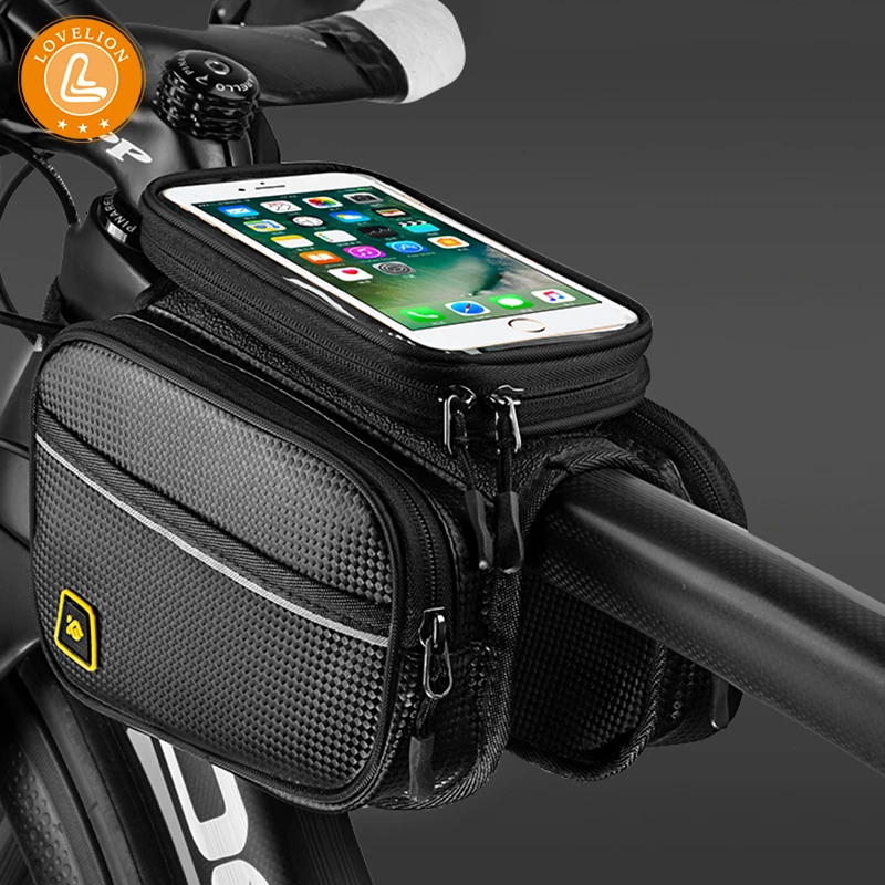 LOVELION велосипедный передний сенсорный экран сумка для телефона MTB дорожный велосипед велосипедная сумка для мобильного телефона велосипедная Передняя сумка для мобильного телефона Аксессуары для велосипеда