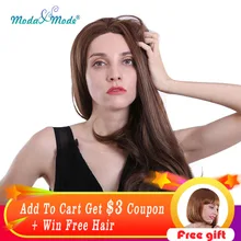 Moda& Mode волосы 2" Длинные свободные волны синтетический парик на кружеве Омбре на каждый день парики из натуральных волос для женщин термостойкие