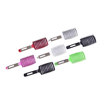 

1Pcs New Useful Fashion Hair Scalp Massage Comb Bristle Nylon Hairbrush Hairdressing Styling Tools