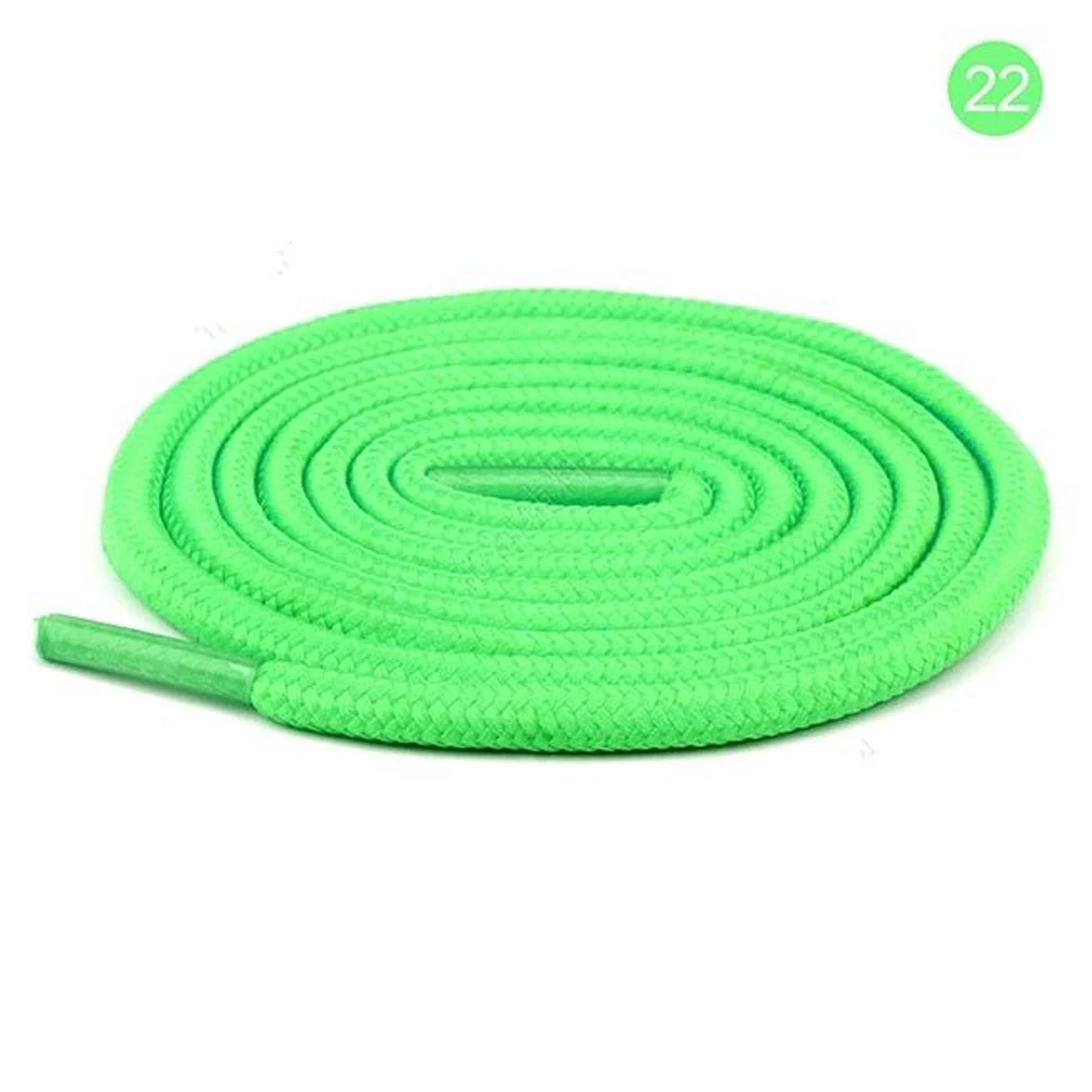 2022 New Shoelace Unisex Ropes Multicolor Waxed Round Cord Dress Shoe Laces Diy High Quality Solid 70-160Cm Colourful Shoelace