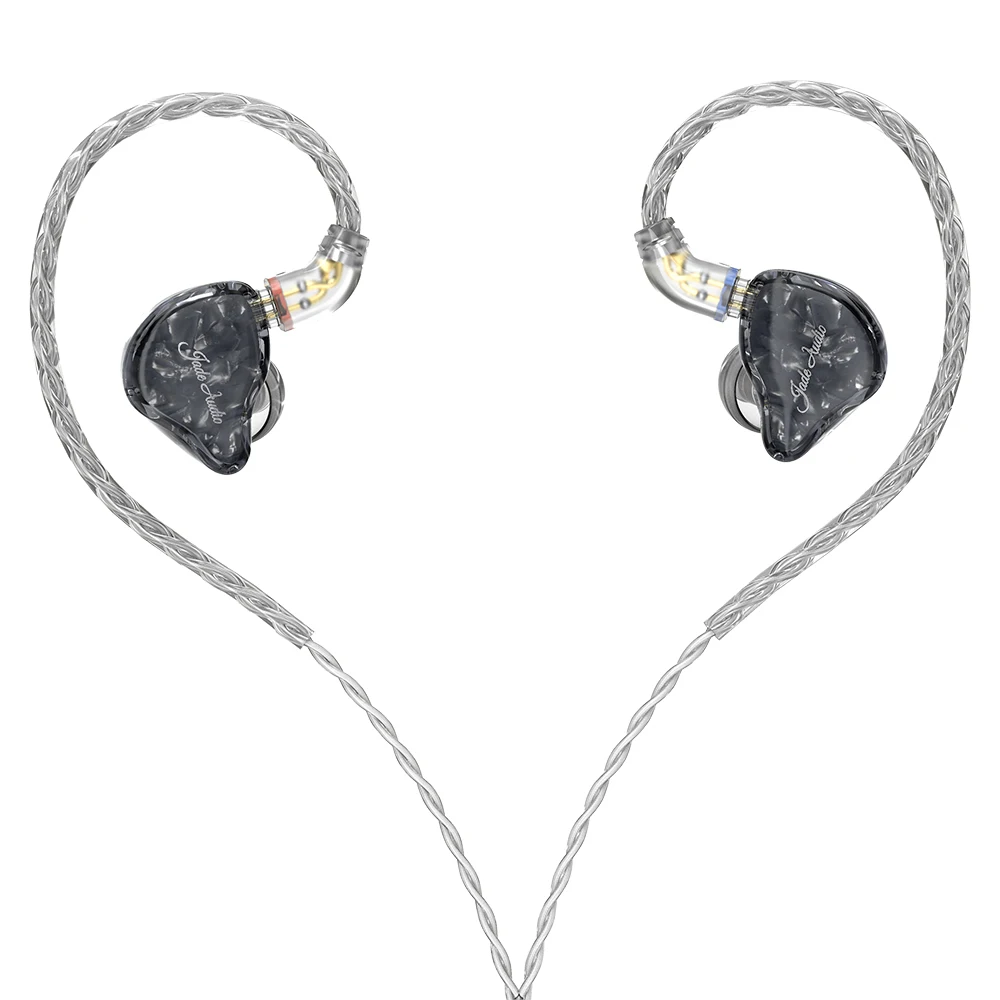JadeAudio(FiiO) EA3 Hi-Fi стерео 1BA(Knowles)+ 1 динамический Гибридный наушник IEM с 0,78 2 контактами съемные кабели с глубокими басами - Цвет: Black
