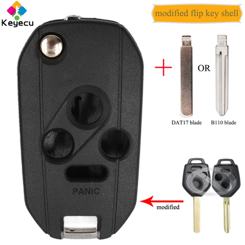 Модифицированный складной корпус KEYECU для автомобильного ключа дистанционного