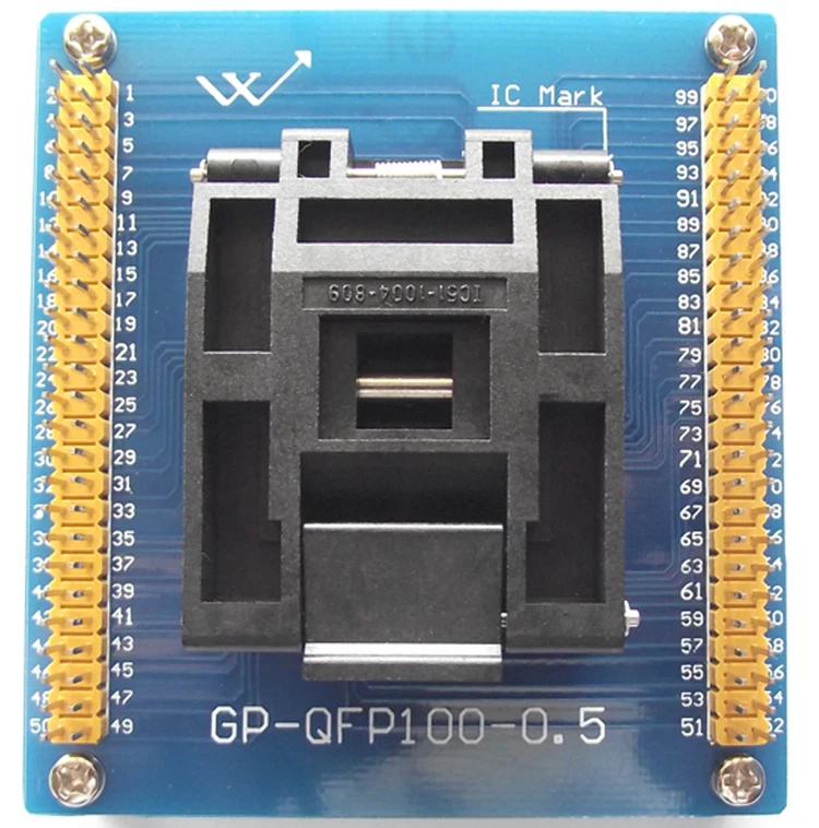 IC51-1004-809-23 Тесты блок QFP100 TQFP100 LQFP100 блок программирования блок горения