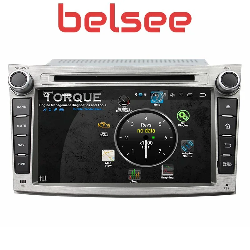 Perfect Belsee Octa Core 4GB Android 9.0 Head Unit Stereo Radio Screen Car GPS DVD Player Multimedia for Subaru Legacy Outback 2009-2014 5