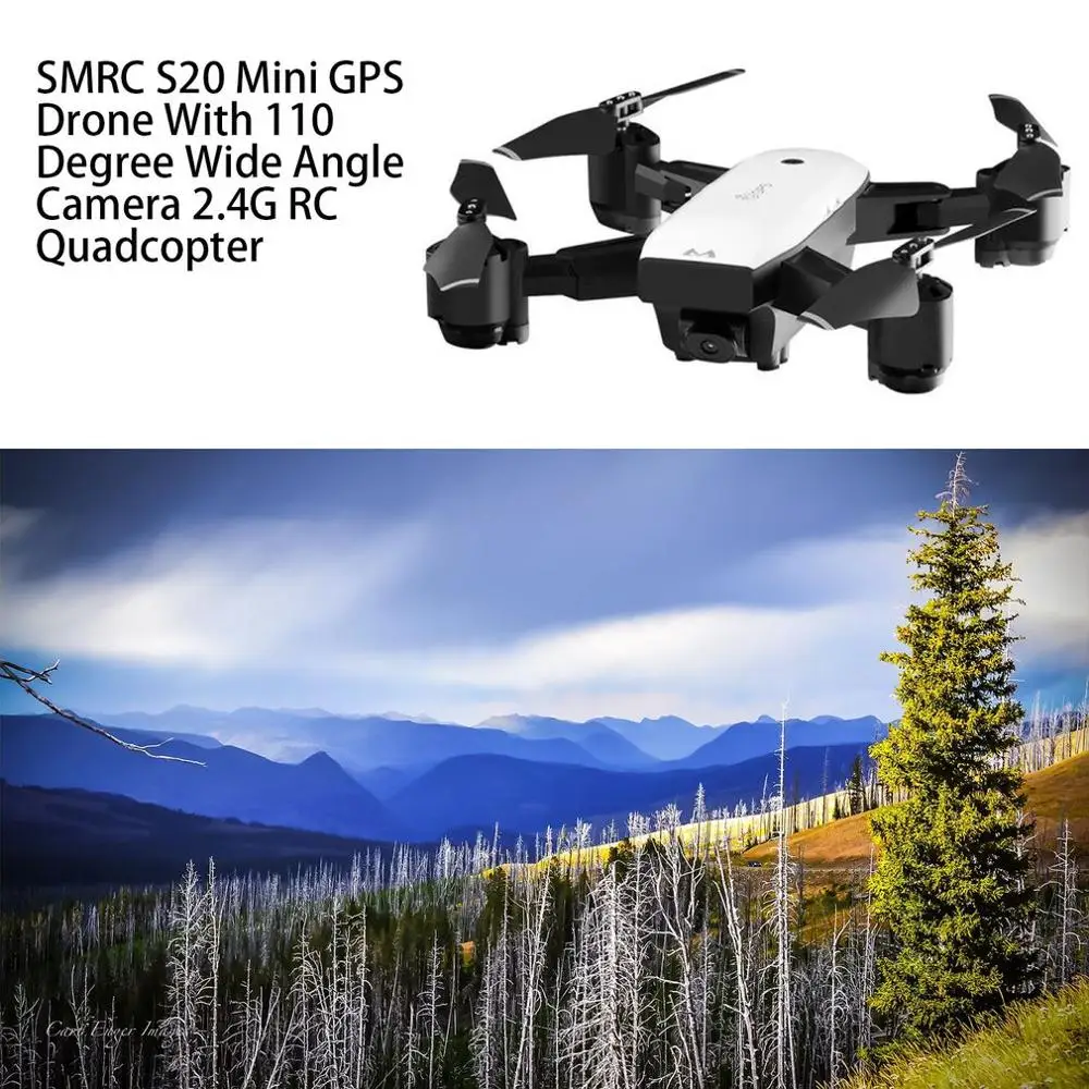 SMRC S20 6 оси гироскопа Мини gps Портативный, беспилотные летательные аппараты с 110 градусов Широкий формат Камера 2,4G удержания высоты Квадрокоптер с дистанционным управлением