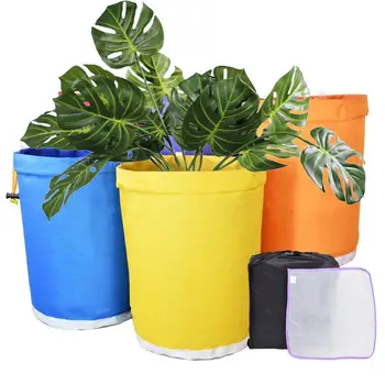 

5PCS Colored Plant Seed Filter Bag Waterproof Durable Strainer Pouch Bubble Bags 5 Gallon