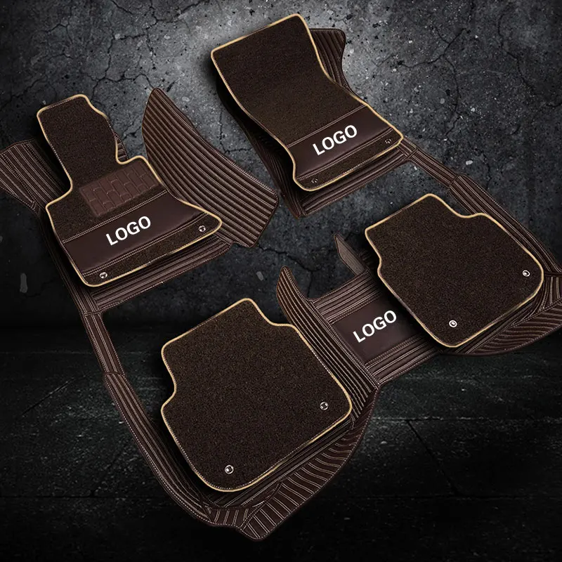 Custom car floor mats for Volkswagen vw passat polo golf tiguan jetta touran touareg bora Sagitar Magotan Teramont styling 3D