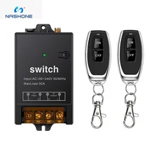 433Mhz Wireless RF Switch DC12V-72V 40A Relay Remote Control Light Switches AC90V-264V 100M Long Range Transmitter Toggle Switch
