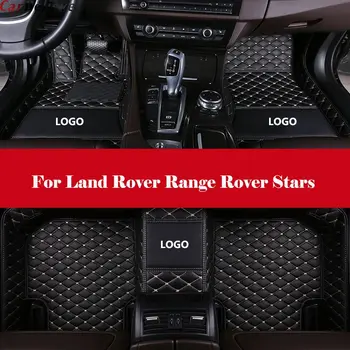 

Automobile Interior Accessories leather Luxury Custom Car Floor Mats Waterproof with Logo For Land Rover Range Rover Stars
