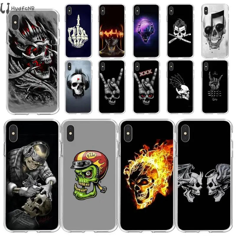 LJHYDFCNB Bone Rock TPU Мягкий силиконовый чехол для телефона iPhone 11 pro XS MAX 8 7 6 6S Plus X 5 5S SE XR |
