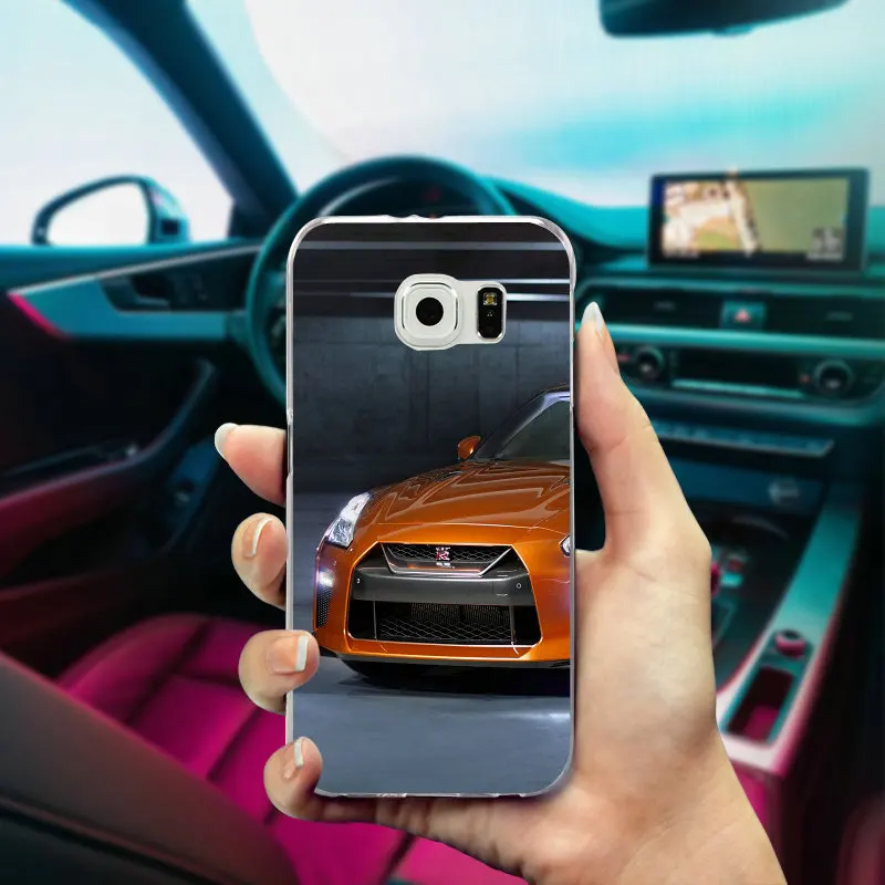 Для скоростного Nissan GTR супер автомобильный тонкий мягкий ТПУ чехол для телефона для samsung Galaxy Note 2 3 4 5 8 S3 S4 S5 Mini S6 S7 S8 S9 Edge Plus