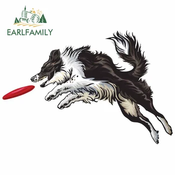 

EARLFAMILY 13cm x 8.8cm For Border Collie Car Stickers Windshield Decal Waterproof Vinyl Material Personality For JDM SUV RV