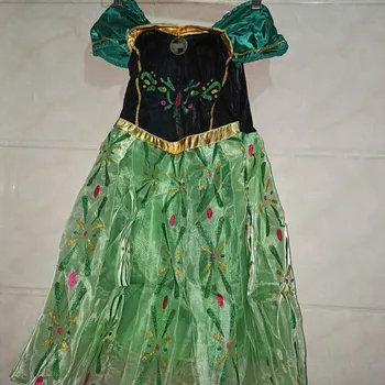 

Mesh Patchwork Ball Gown for Kids Short Sleeve Summer Clothing Knee-Length Casual Dress with Sequin Girl's Dress