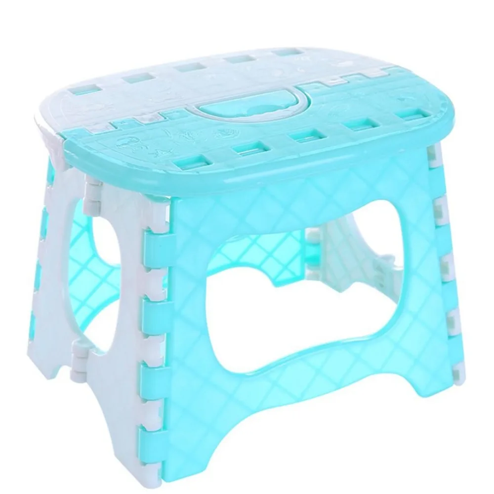 

Plastic Folding Stool with Handle Lightweight Outdoor Indoor Folding Stool for Adults Kids Great for Kitchen