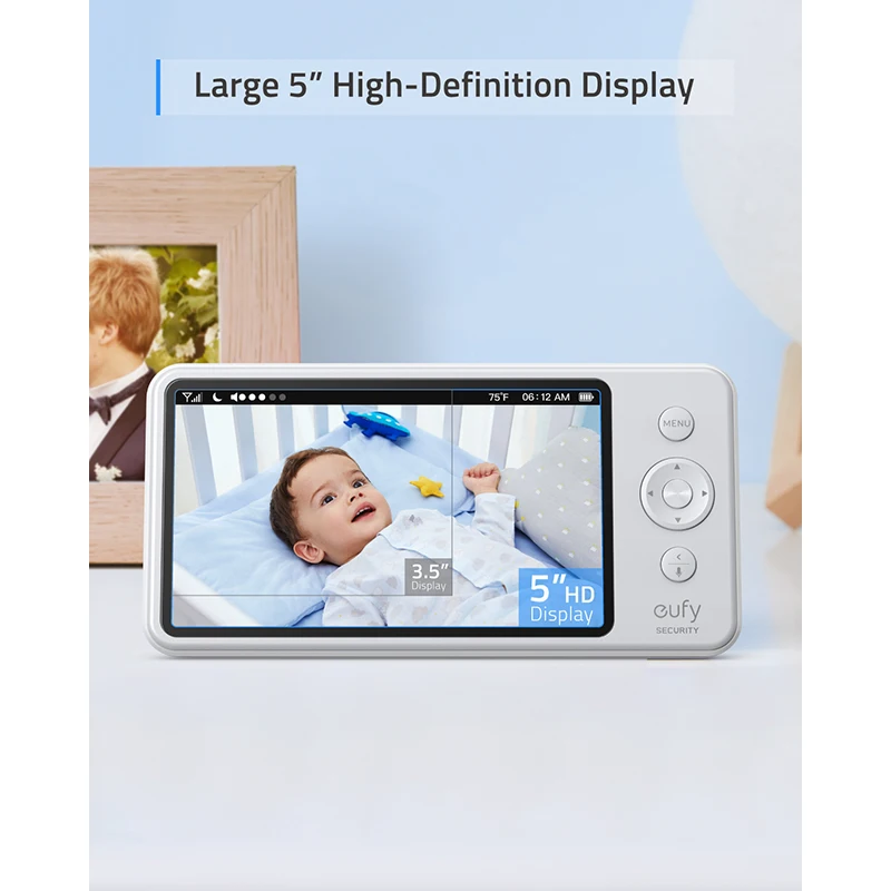 SpaceView Pro Babyfon soporte para monitor de bebé de 360° flexible para cámara de bebé Soporte para cámara de bebé para vigilabebés eufy Security SpaceView SpaceView S 
