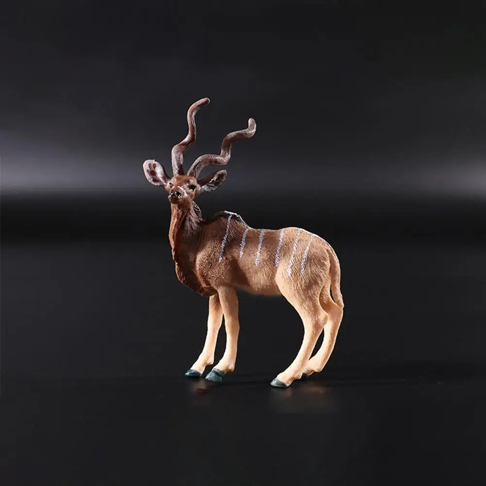 Kuulee Zoo Mini Wild animals экшн-фигурки, детские игрушки в подарок - Цвет: horned antelope
