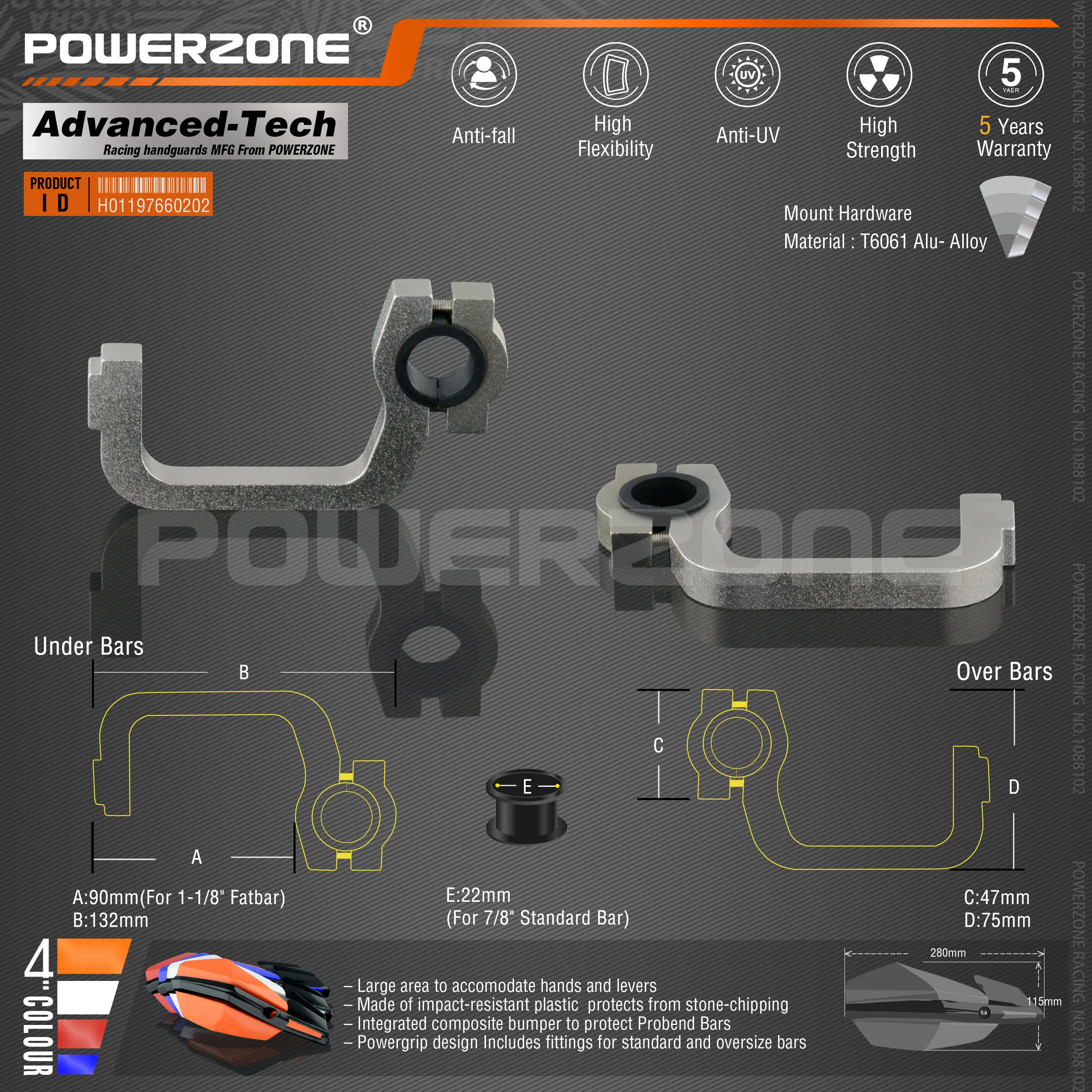 Powerzone PZ-KUS рукавицы для Honda KTM ADV EXC EnduroHusqvarna TE CRF WRF DRZ KLX Мотоцикл Байк ATV руль