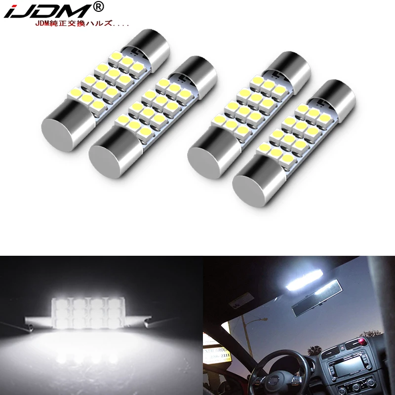 (4) Ксеноновые белые 12 SMD 578 579 572 211 2 212 214 светодиодные Сменные лампы для салона