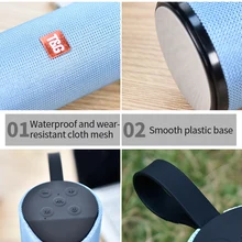 TG113 Bluetooth динамик стерео Hifi динамик s с ремешком на руку портативная консоль TF USB музыкальный плеер FM радио микрофон для телефона