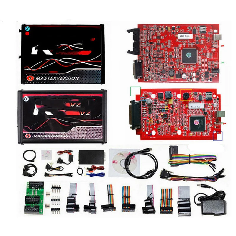 Инструмент Диагностический KESS V2 V2.47 V5.017 KTAG V2.25 V7.020 4 светодиодный EU Red ECM онлайн