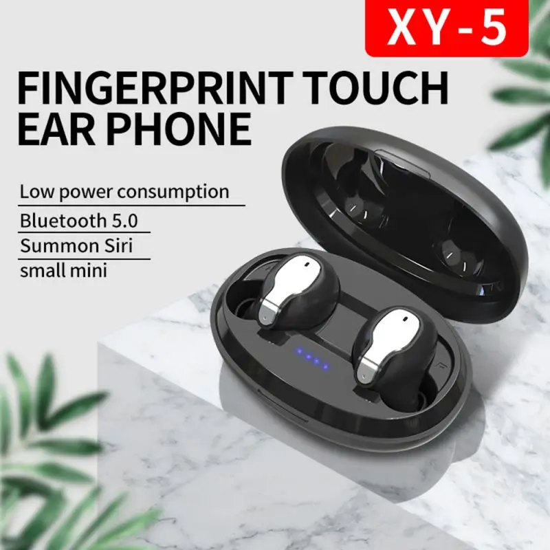 XY-5 Mini Bluetooth 5,0 наушники с зарядным чехлом беспроводные ясные стерео звуковые наушники сенсорная bluetooth-гарнитура