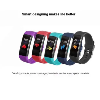 

20# Watch Bracelet Band Fitness Tracker Wristband Heart Rate Activity Screen Smart Electronics Bracelet Body Temperature Watch